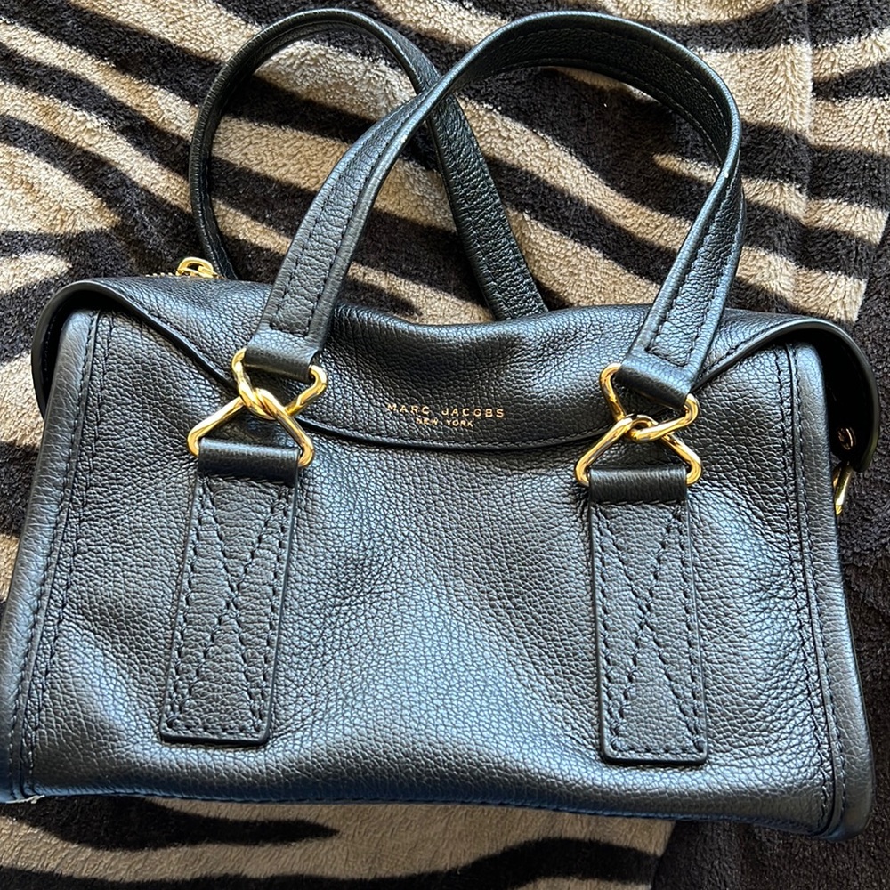 Marc Jacobs Black Leather Tote